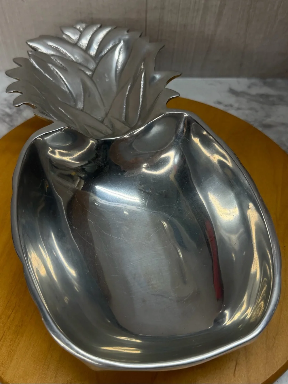 Mariposa Pineapple Decorative Serving Dish Candy Bowl Hawaiian Beach Theme